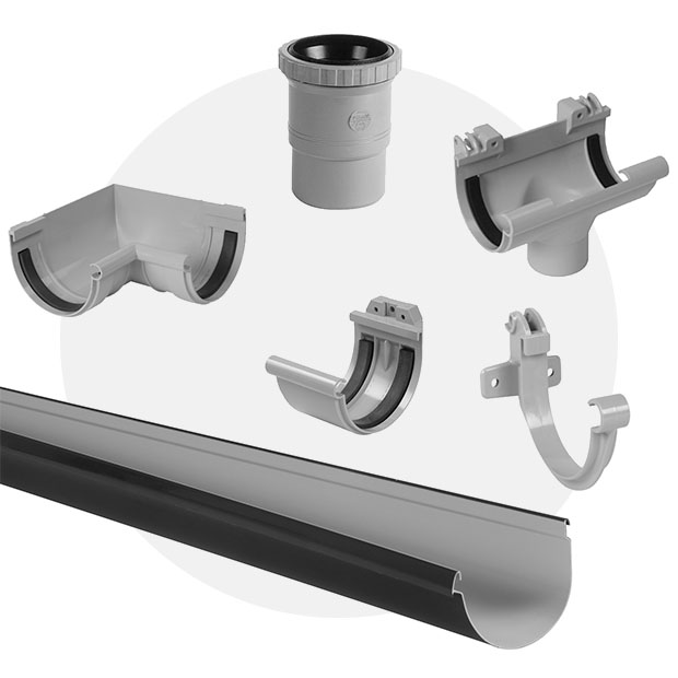 Techtan mastgoten (halfrond)